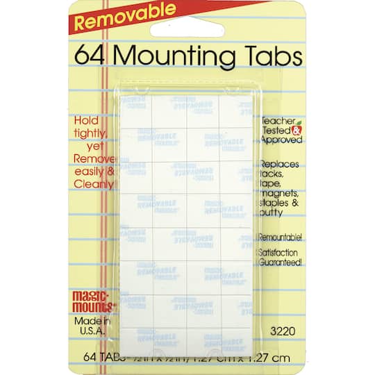 Magic Mounts&#xAE; 1/2&#x22; Removable Mounting Tabs, 12 Bundle Packs